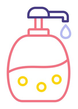 Bebek Şampuan ikonu vektör illüstrasyonu