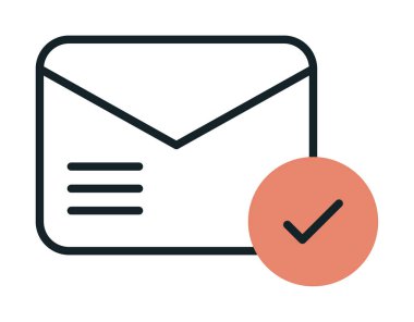 e- posta iletimi simge vektör illüstrasyonu