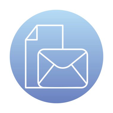 posta simgesi, vektör illüstrasyonu   