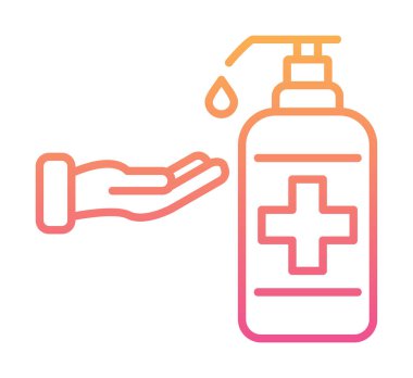 Basit El Yıkama simgesi, vektör illüstrasyonu