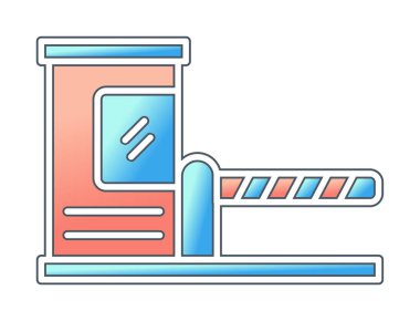 Park engeli simgesinin web illüstrasyonu