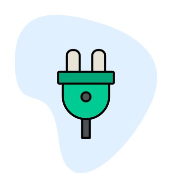 güç dolgusu, web simgesi basit tasarım 