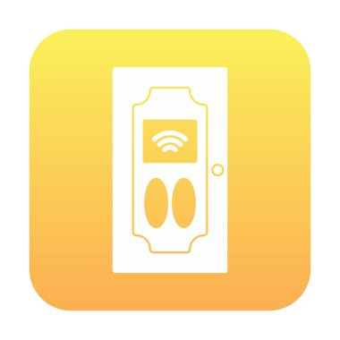 Akıllı Kapı simgesi vektör çizimi