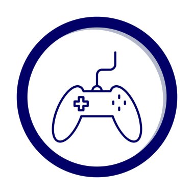 Basit bir oyun alanı simgesi, renkli kontrol simgesi. Vektör illüstrasyonu