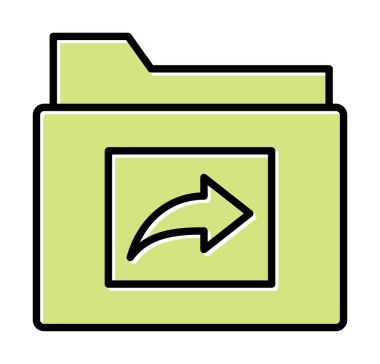 Dizin Paylaşımı web simgesi, vektör illüstrasyonu