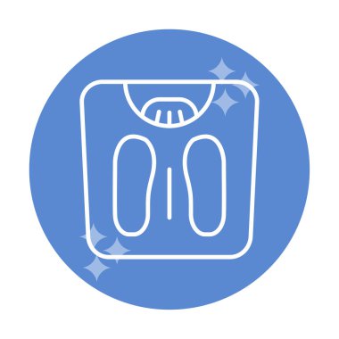 Ağırlık Ölçekleme simge vektör illüstrasyon grafik tasarımı