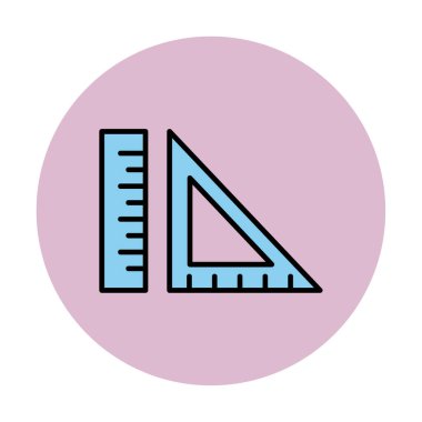 ölçekli düz simge, vektör illüstrasyonu 