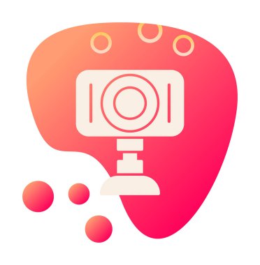 Web kamera simge vektör çizim