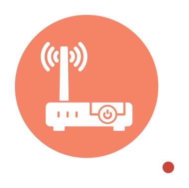 wifi sinyali, Router Aygıt vektör illüstrasyon tasarımı