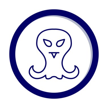 Sevimli uzaylı karakter Vektör illüstrasyonu