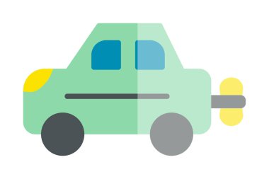 Araç Oyuncağı simgesi arka planda izole edildi