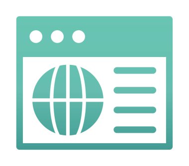 Web tasarım simgesi, vektör