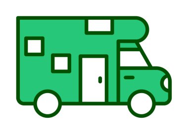 Van düz vektör simgesi