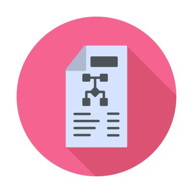 Dosya vektör simgesini çalıştır. Yazdırma, mobil ve web uygulamaları için kullanılabilir.