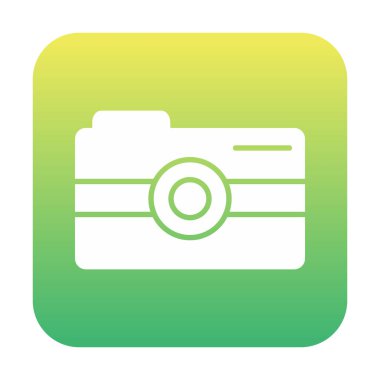 Kamera. Web simgesi basit illüstrasyon 