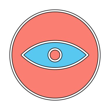 Göz simgesi, vektör illüstrasyon tasarımı 