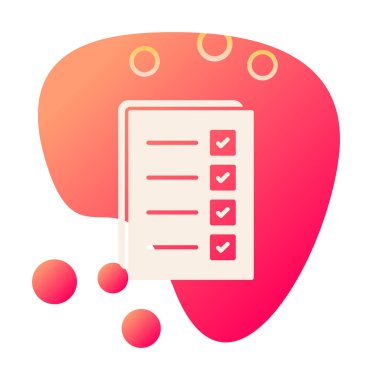 Kontrol listesi vektör illüstrasyonu