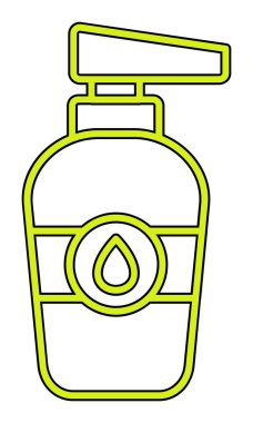 Beyaz arkaplanda bebek yağı vektör illüstrasyonu