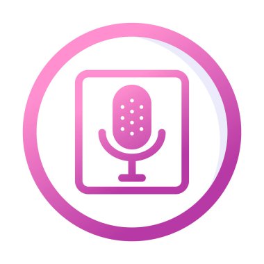 ses kaydı vektör simgesi