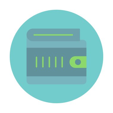 cüzdan vektör simgesi basit illüstrasyon