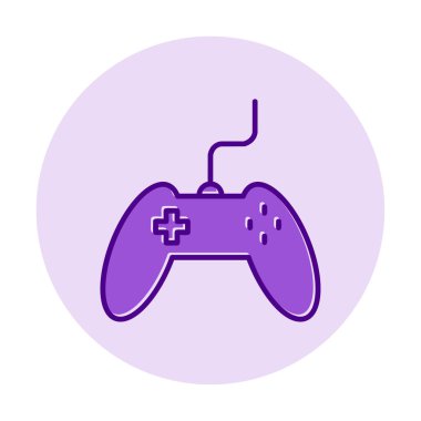 Basit bir oyun alanı simgesi, renkli kontrol simgesi. Vektör illüstrasyonu