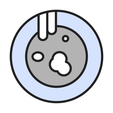 Kirli tabak simgesinin vektör çizimi