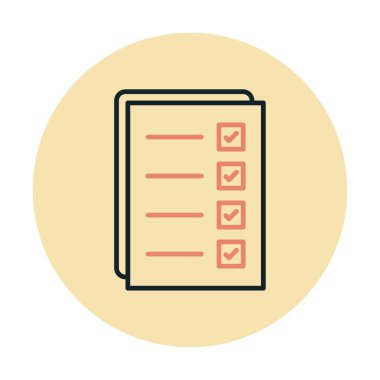 Kontrol listesi vektör illüstrasyonu