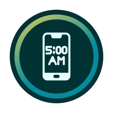 Smartphone Alarm simgesi vektör çizimi