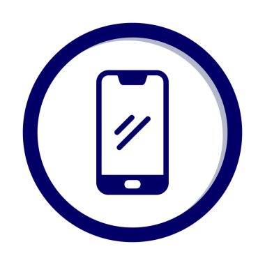 akıllı telefon simgesi, vektör illüstrasyonu basit tasarım