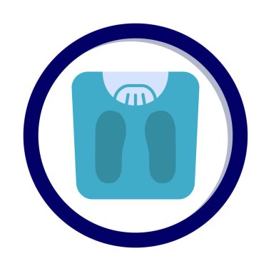 Ağırlık Ölçekleme simge vektör illüstrasyon grafik tasarımı