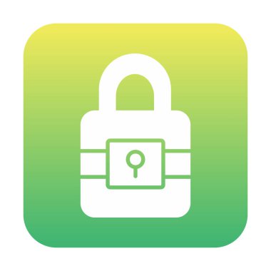 Beyaz arkaplanda asma kilit vektör çizimi