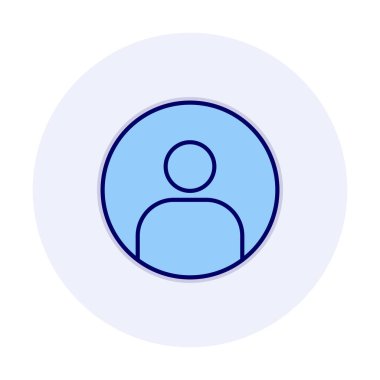 kullanıcı simgesi işaret vektörü çizimi 