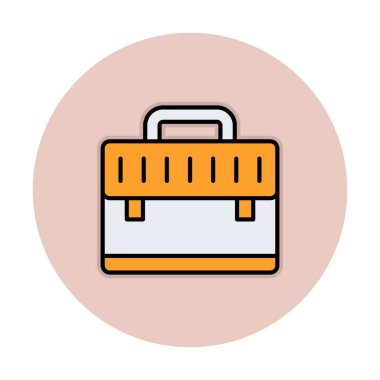 evrak çantası simgesi izole edilmiş web illüstrasyonu