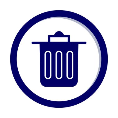 Çöp kutusu simgesi, Sembolü Sil, vektör illüstrasyonu