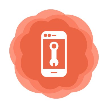 Smartphone Onarım simgesi vektör çizimi