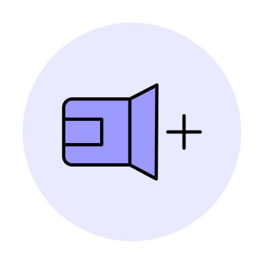 Ses simgesi, vektör illüstrasyonu basit tasarım