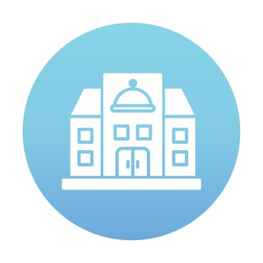 Beyaz arkaplanda restoran vektör illüstrasyonu