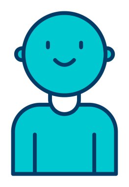 bebek oğlan simgesi, vektör illüstrasyonu