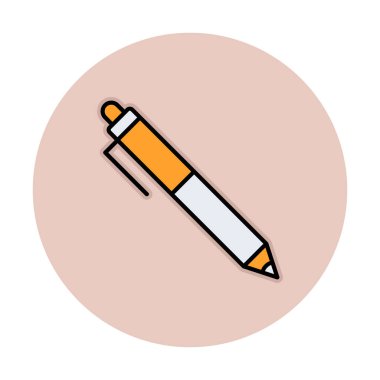 Kalem düz simgesi. Vektör çizim