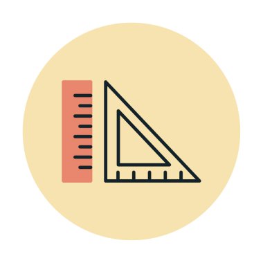 ölçekli düz simge, vektör illüstrasyonu 