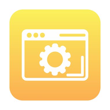 Browser Setting icon vector illustration