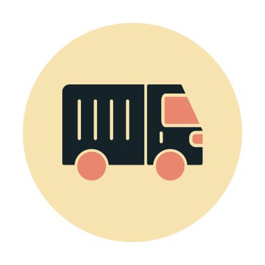 Van düz vektör simgesi