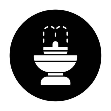 fıskiye ikonu vektör illüstrasyonu