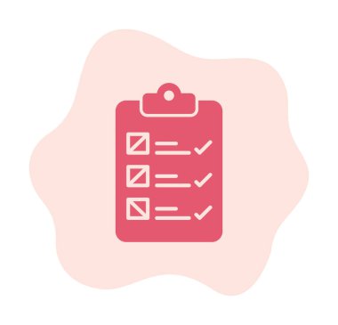 Kontrol listesi vektör simgesi modern basit vektör illüstrasyonu