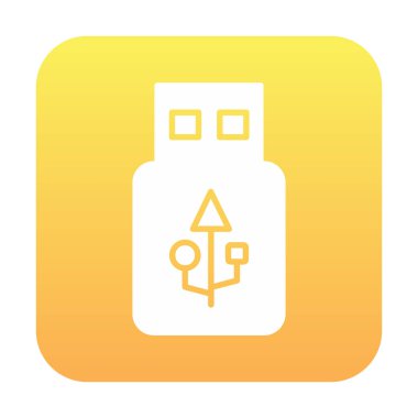 Web için usb flash simgesi.