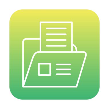 klasör web simgesi, vektör çizim 