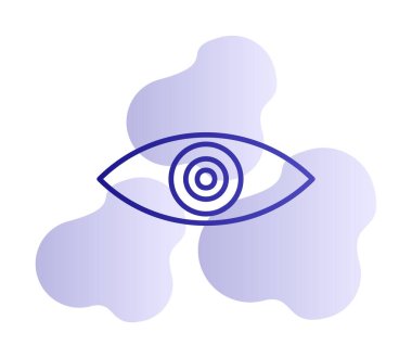 Göz simgesi, vektör illüstrasyon tasarımı 