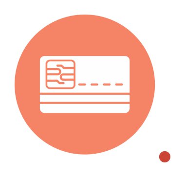 Akıllı Kart vektörü basit biçim simgesi