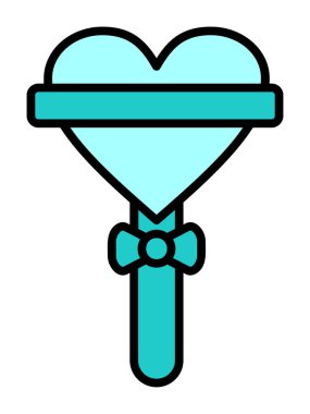 Beyaz arkaplanda lolipop vektör çizimi