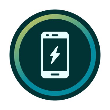 Mobil simge vektör illüstrasyonunu şarj et